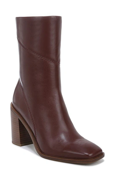 Franco Sarto Stevie Bootie In Wine Red Leather