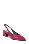 Franco Sarto Racer Slingback Pointed Toe Pump In Dk Fuchsia