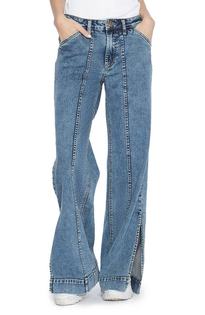 Wash Lab Denim Relaxed Straight Leg Jeans In Jack Blue