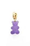 Eliou Jujuba Single Gummy Bear Huggie Hoop Earring In Purple