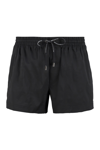 Dolce & Gabbana Black Swimsuit With Logo Plate On The Front In Nero.