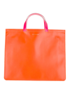 Comme Des Garçons Super Fluo Tote Bag In Yellow Orange