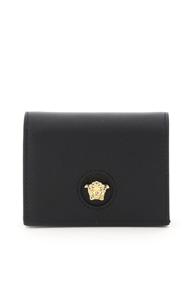 Versace La Medusa Wallet In Black