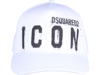 Dsquared2 Be Icon Baseball Cap In White/black