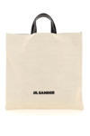 JIL SANDER CANVAS SQUARED TOTE BAG