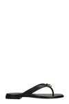 Givenchy Black G Chain Buckle Flat Sandals In Nero
