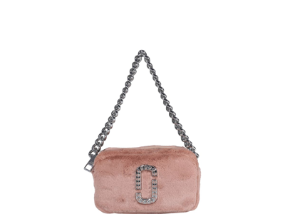 Marc Jacobs The Plush Snapshot Bag In Fluffy Rose