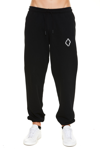 Marcelo Burlon County Of Milan Marcelo Burlon Tempera Cross Sweatpants In Black/white