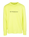 GIVENCHY MAN FLUO YELLOW REVERSE SWEATSHIRT