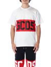 Gcds Logo Cotton Jersey T-shirt In White