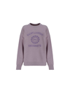 Saint Laurent Oversize Sl University Sweatshirt In Lilas Lilas Fonce