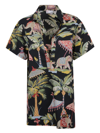 Red Valentino Printed Pattern Blouse In Black
