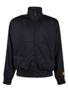 Heron Preston Boxy Black Jacket With High Collar And Zipper Closure In Black