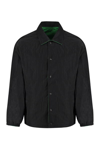 Emporio Armani Sustainability Project - Technical Fabric Shirt In Verde