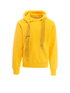 Ambush Multicord-drawstring Organic Cotton Hoodie In Dark Yellow