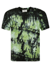 Ami Alexandre Mattiussi Unisex Tie & Die T-shirt In Green White