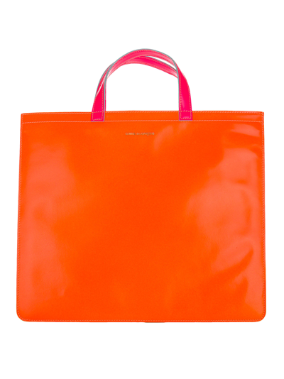 Comme Des Garçons Super Fluo Tote Bag In Yellow Orange