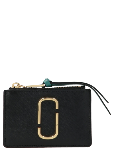Marc Jacobs Top Zip Multi Wallet Snapshot Wallet In Black