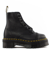 Dr. Martens' Black Grained Nappa Sinclair Boots In Black Milled