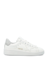 Golden Goose Purestar Sneakers With Micro-glitter Heel Tab In White/silver