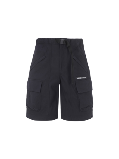 Ambush Wksp Belted Cargo Shorts In Black