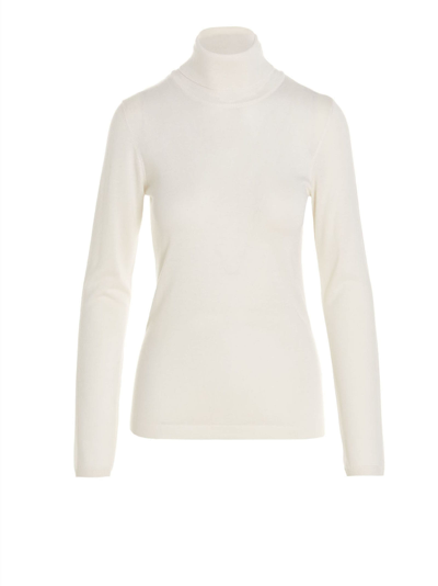 Brunello Cucinelli Cashmere Polo Neck In White