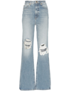 Khaite Danielle High-waisted Distressed Jeans In Portland