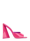 Attico Devon Sandals With Square Head And High Heels In Fucsia