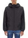 Dsquared2 Windbreaker With Logo In Nero