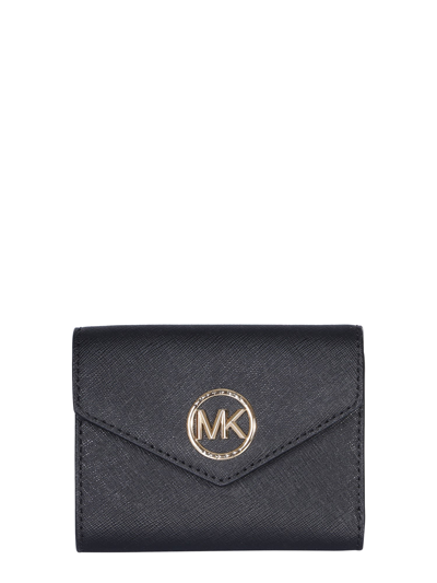 Michael Michael Kors Greenwich Trifold Wallet In Black