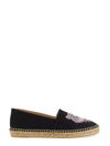 Kenzo Espadrilles In Black Canvas In Nero