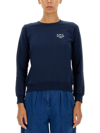 Apc A.p.c. Sweat Boxy Rue Madame Gots In Blu