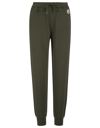MONCLER WOMAN OLIVE GREEN TAPERED FLEECE SPORT PANTS