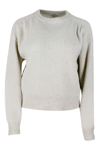 BRUNELLO CUCINELLI LONG-SLEEVED CREWNECK SWEATER IN CASHMERE AND WOO