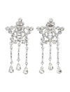ALESSANDRA RICH STAR EARRINGS WITH THREE FRINGES