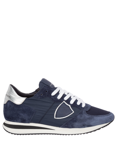 Philippe Model Trpx Leather Sneakers In Blue