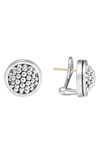 Lagos Sterling Silver Caviar Button Earrings In Sterling Silver