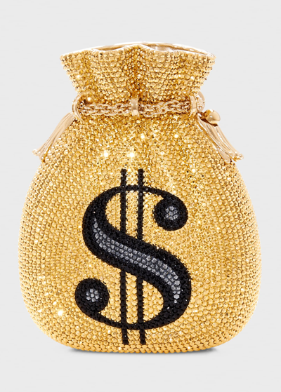 Judith Leiber Money Bags Clutch Bag In Gold