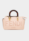 Fendi By The Way Mini Logo Calfskin Top-handle Bag In F14n1 Light Rose