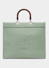 Fendi Sunshine Medium Calfskin Shopper Tote Bag In F1hzm Vrd Islanda
