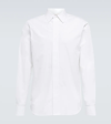 Alexander Mcqueen Long-sleeve Cotton Shirt In Optical White