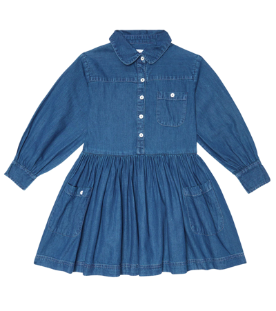 Molo Kids' Carolyn Dress Washed Blue