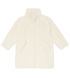 Il Gufo Mockneck Faux Fur Coat In Natural