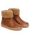 PETIT NORD CHUBBY SHEARLING-LINED ANKLE BOOTS