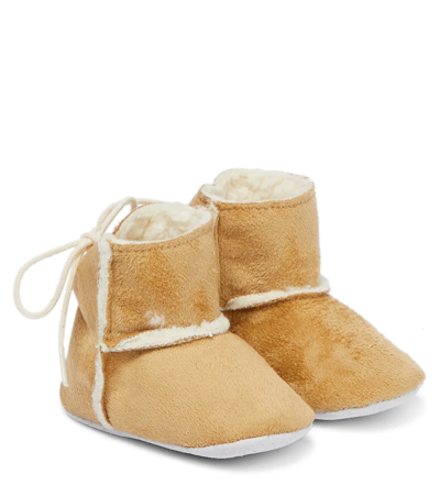 Tartine Et Chocolat Baby Faux Suede Boots In Beige Fonce