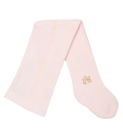 Tartine Et Chocolat Baby Embellished Cotton-blend Tights In Rose Pale