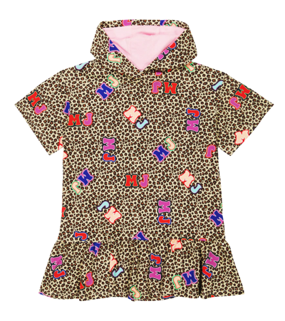 Marc Jacobs Kids' Leopard-printed Dress In Stone Chocolate Vbrown