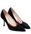 Roger Vivier I Love Vivier Heart-shape Leather Pumps In Black