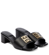 Givenchy 4g Black Mules In Black