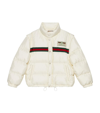 GUCCI WEB STRIPE PUFFER JACKET